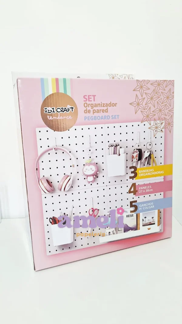 Set organizador de pared, tablero