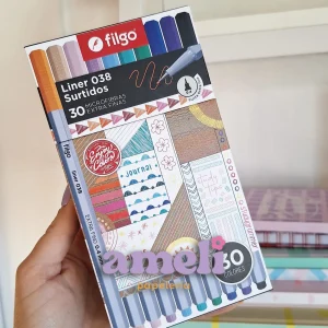 30 microfibras Filgo liner 038 estuche con cierre magnético