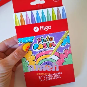 Marcadores finos Filgo pastel x10