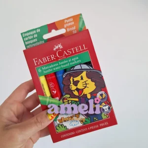 Marcadores jumbo Faber Castell x6