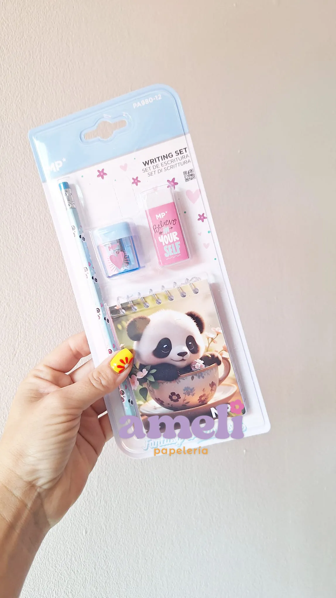 Set de papelería Mp Panda