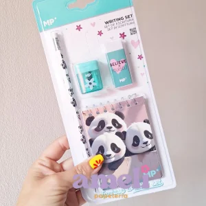 Set de papelería Mp Pandas