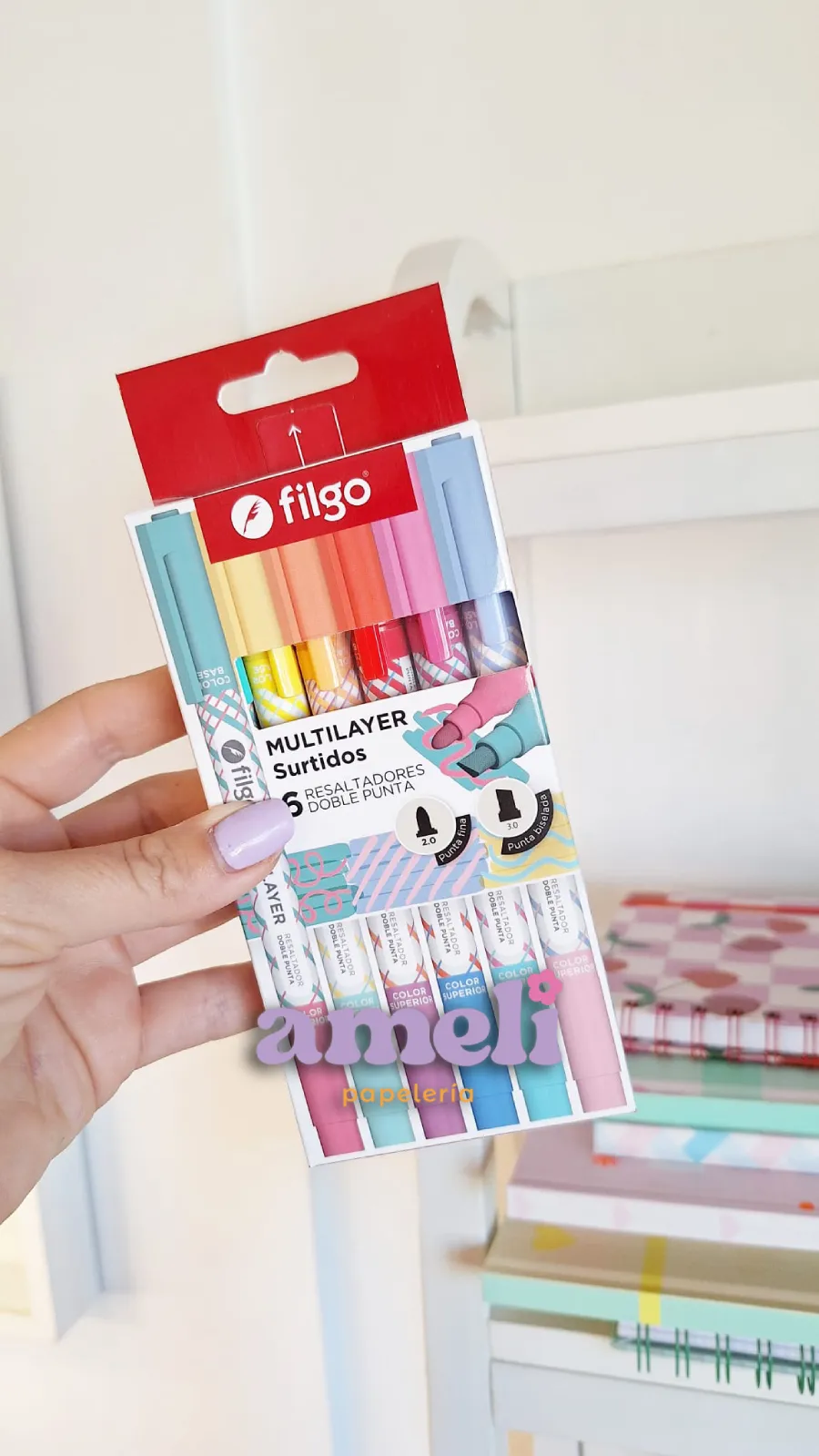 Marcadores superposición de colores Filgo