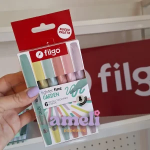 Resaltadores lighter fine x 6 pastel GARDEN