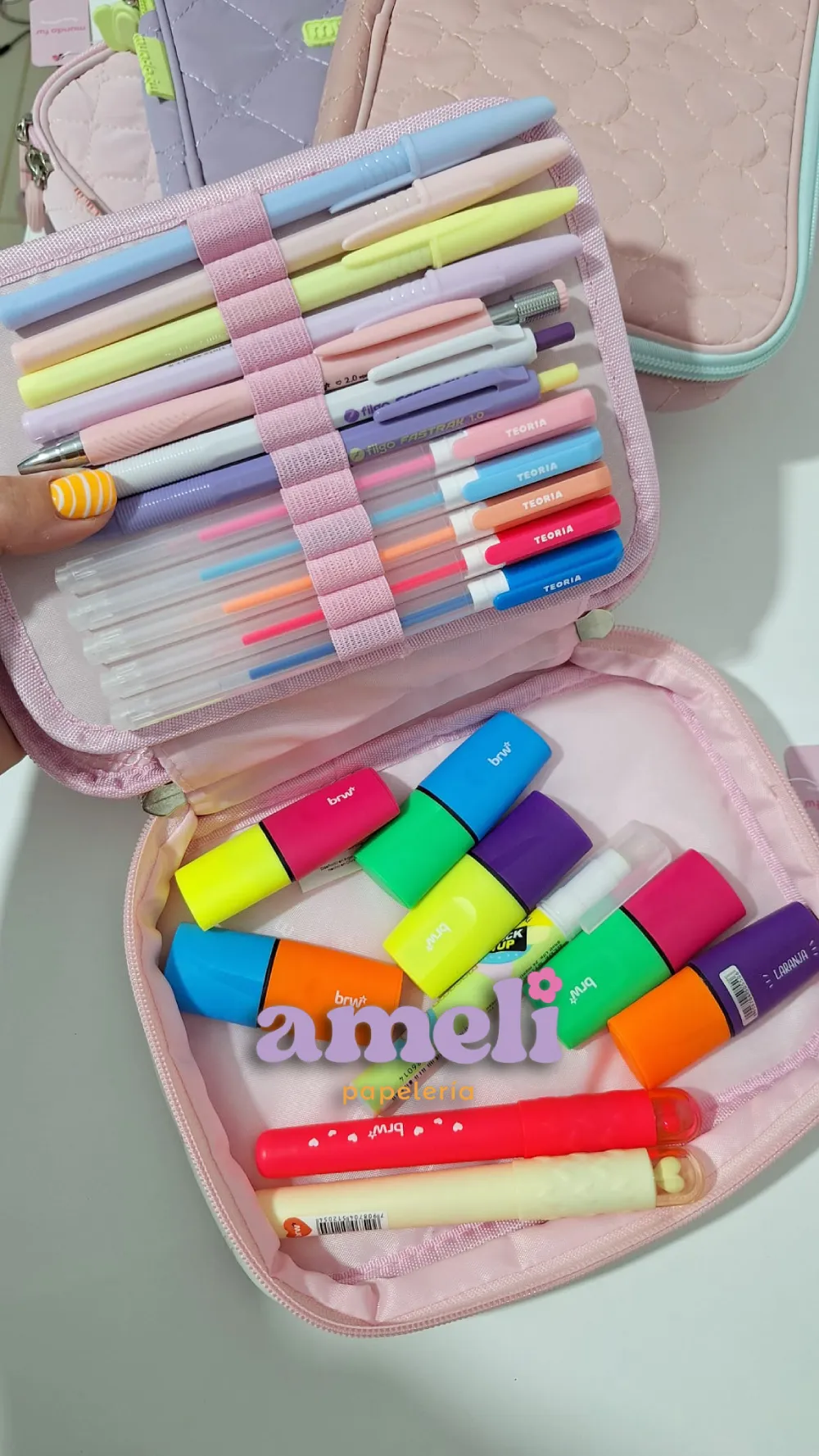 Organizaror, cartuchera Mundo Fw pastel - Imagen 6
