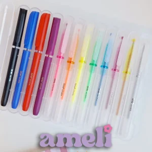 Bolígrafos de gel Brw en estuche x12