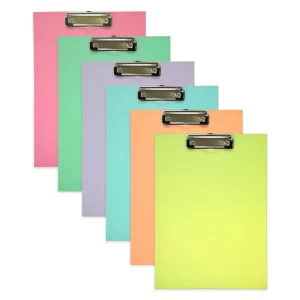 Tabla aprieta papel A4 pastel