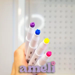 Marcador 2 en 1: sello + resaltador Brw