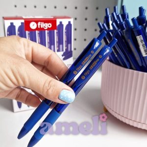 Bolígrafo retractil Filgo Fastgrip azul