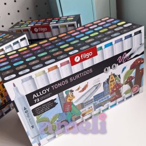 Box Marcadores artísticos doble punta Filgo Alloy Surtidos x72