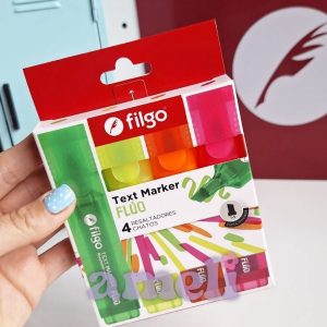 Marcadores Filgo Text Marker flúo x4