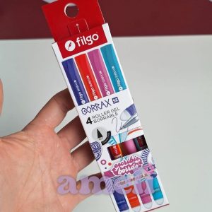Bolígrafo borrable Filgo x 4 tinta de colores