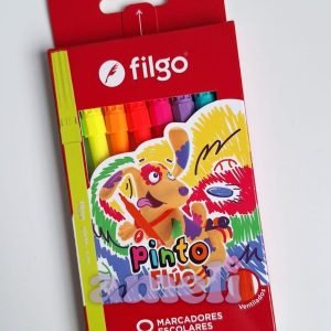 Marcadores escolares Filgo Finos flúo x8