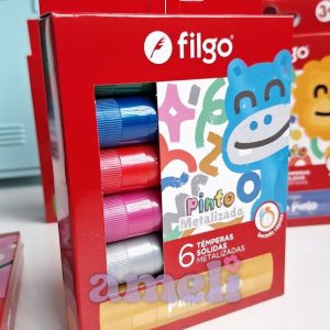 Témpera sólida Filgo Metalizados x 6
