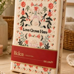 Cuaderno A5 bordado Ibi Craft colección Helen