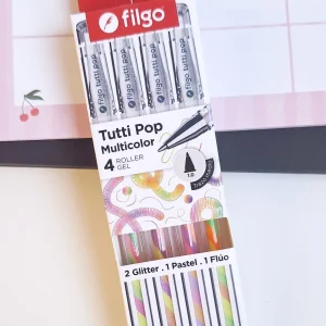 Bolígrafo Tutti pop de gel Filgo x4 unidades