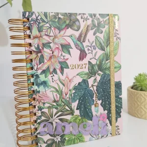 Agenda 2027 Floral día por página Mooving
