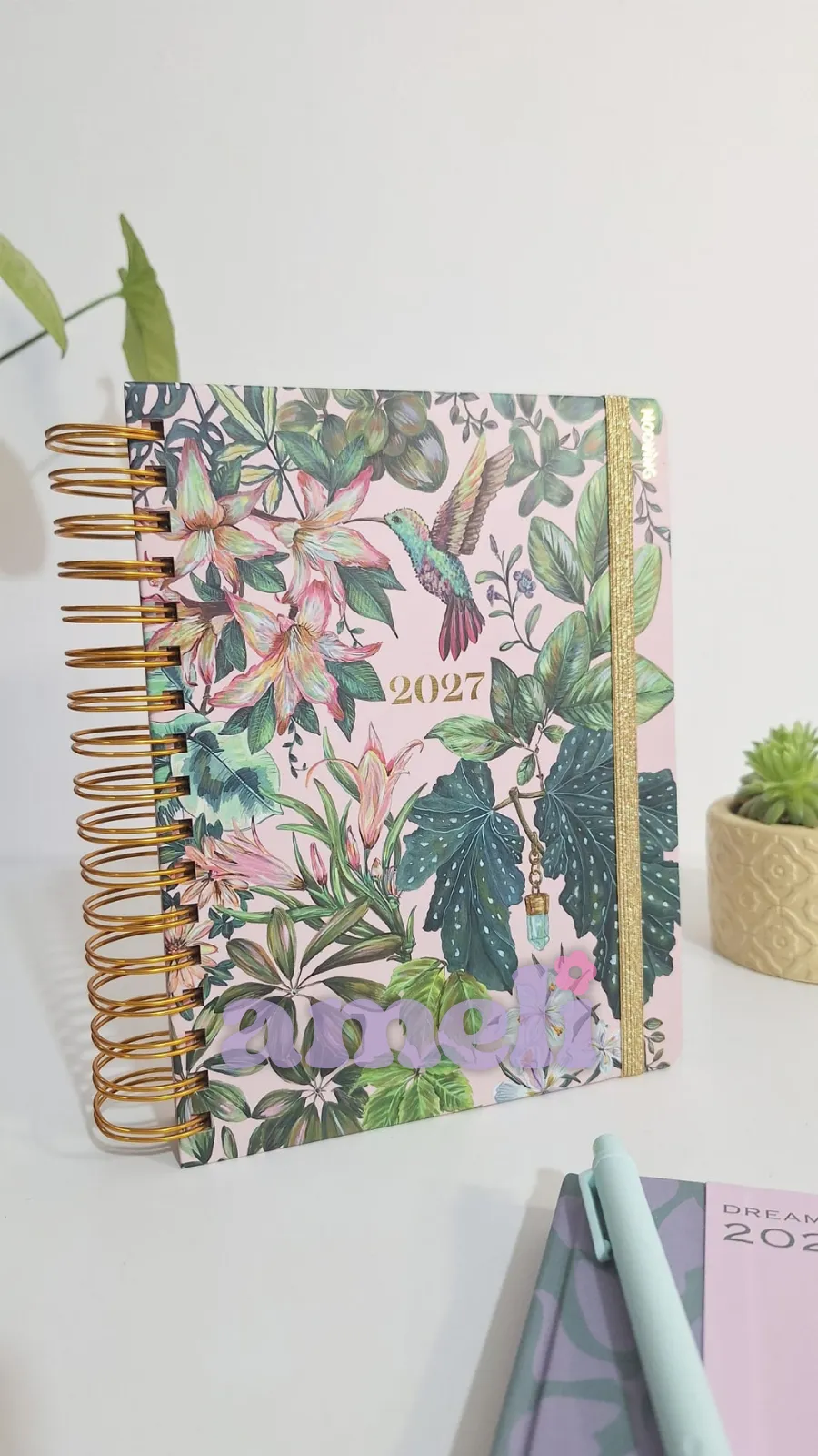 Agenda 2027 Floral día por página Mooving