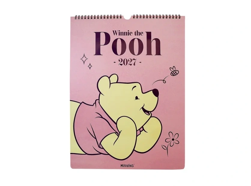 PREVENTA Calendario 2027 Pooh mensual Mooving