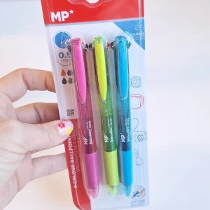 Pack x3 bolígrafos de 4 colores MP