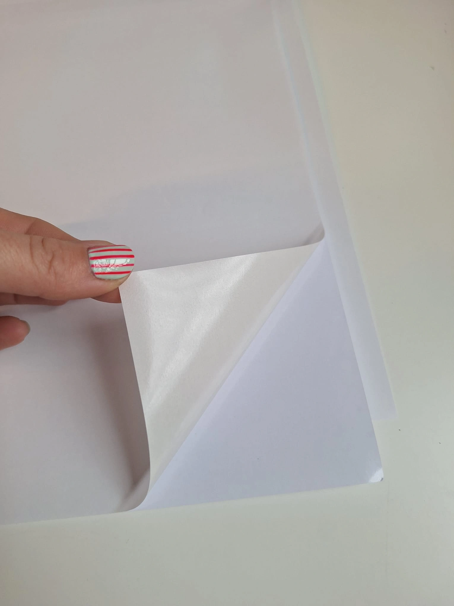 Etiquetas blancas adhesivas para imprimir y recortar x5 MP - Imagen 2