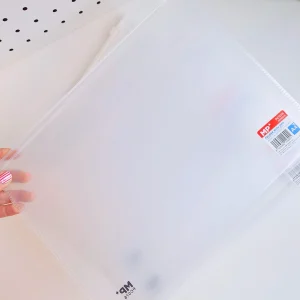 Sobre zip A4 transparente