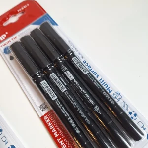 Marcadores permanentes doble punta MP x4
