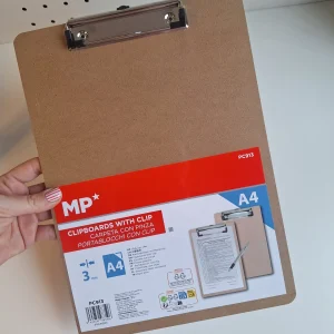 Tabla aprieta papel de madera MP