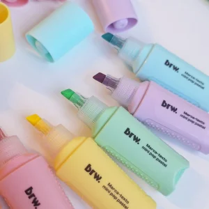 Destacadores BRW mini pastel